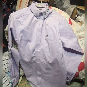 Mens Ariat Button Down Long Sleeve Rodeo Shirt